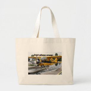 Just plane crazy: Beaver float plane, Alaska Large Tote Bag