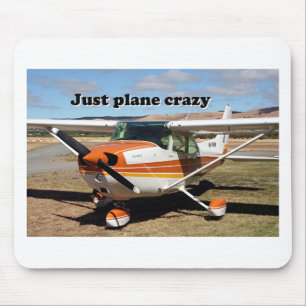 Just plane crazy: Cessna Skyhawk aircraft Mouse Pad