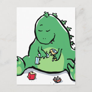 just playing - big postcard