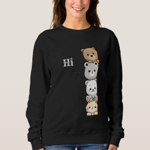 “Just Popping In to Say Hi” “Peek-a-Boo Pals” “Tin Sweatshirt