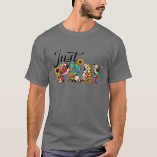 Just Pray Cowhide Western Southern Christian Easte T-Shirt
