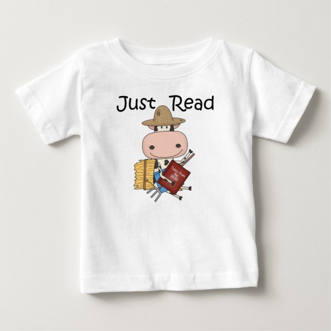 Just Read Baby T-Shirt (Front)