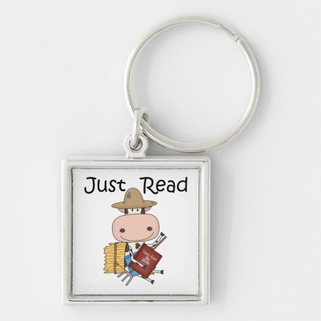 Just Read Keychain (Front)