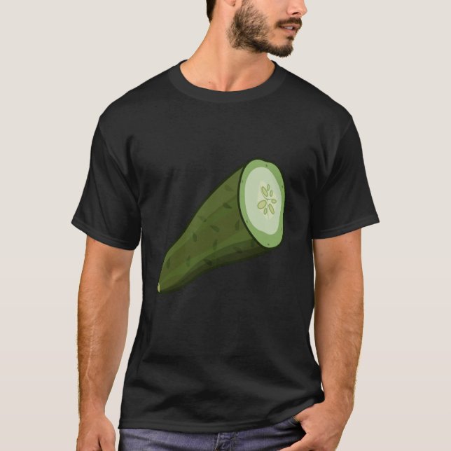 Just Really Like Cucumbers Cucumber Pickle Vegetab T-Shirt (Front)