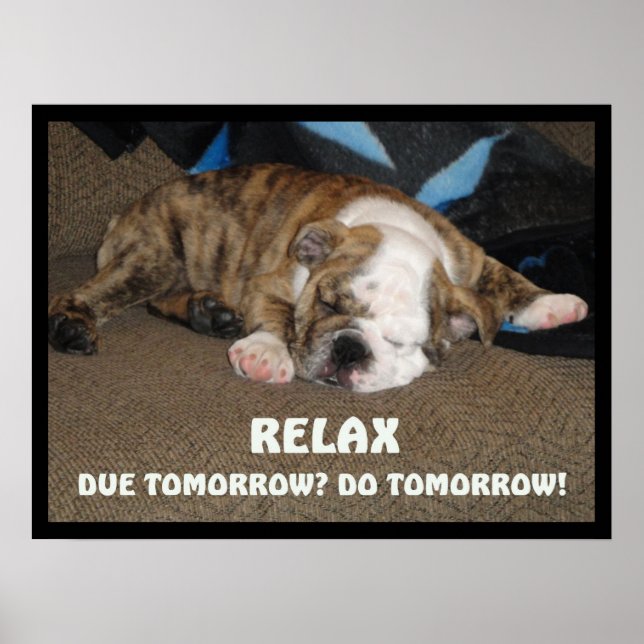 Just Relax Poster (Front)