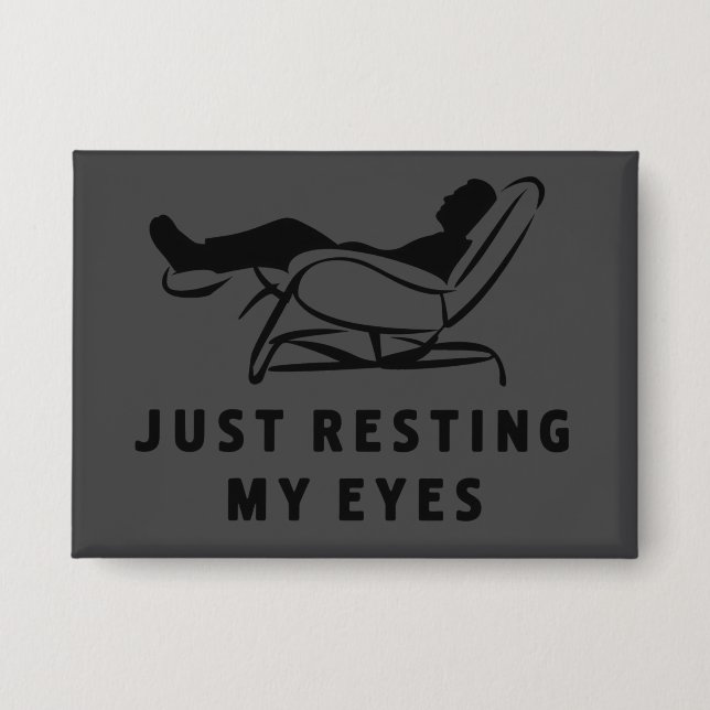 Just Resting My Eyes Funny Sarcastic Dad Joke (Front)