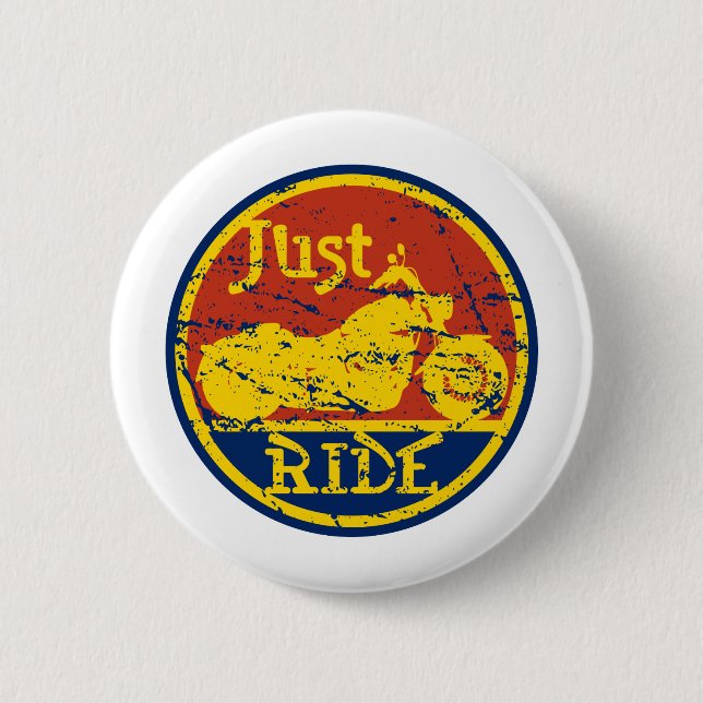Just Ride 2 Inch Round Button (Front)