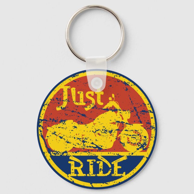 Just Ride Keychain (Front)