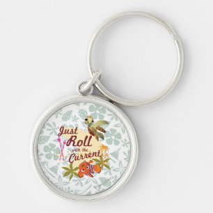 Just Roll with the Current Keychain