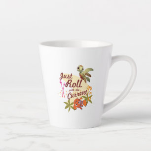 Just Roll with the Current Latte Mug