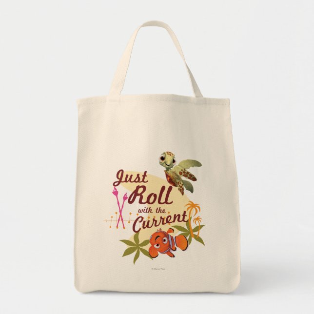 Just Roll with the Current Tote Bag (Front)