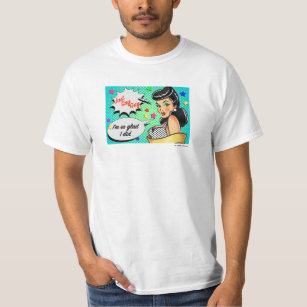 Just Say Gay Bettie Page retro pop comic T-Shirt