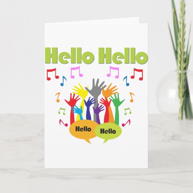 Just Say... Hello Hello Card (Front)