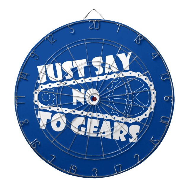 Just Say No To Gears Dartboard (Front)
