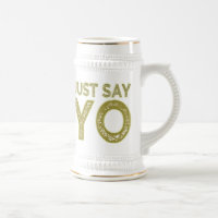 Just Say YO mug - choose style & colour