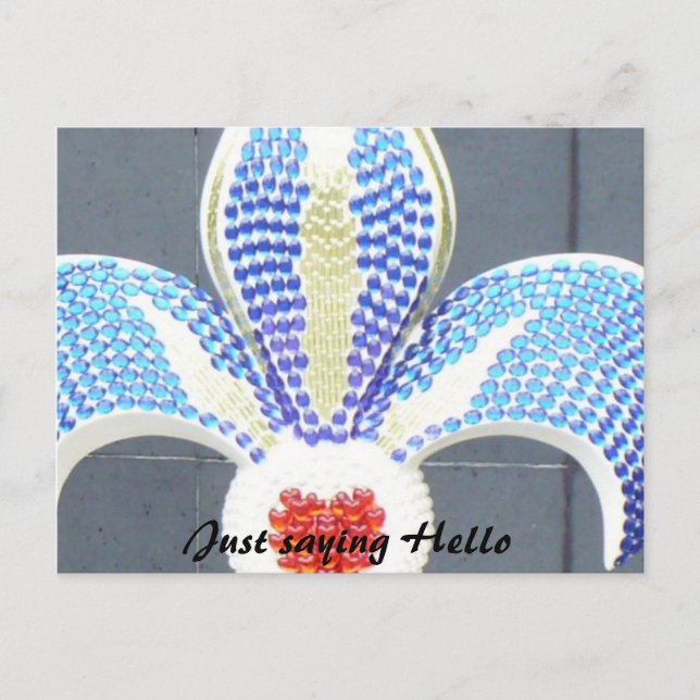 Just saying Hello Postcard (Front)