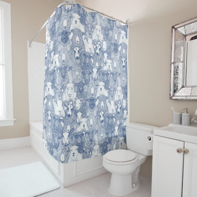 just sheep classic blue white (In Situ)