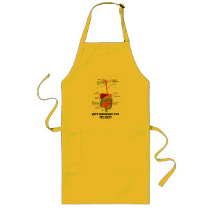Just Showing You My Guts (Black Font Digestive) Long Apron