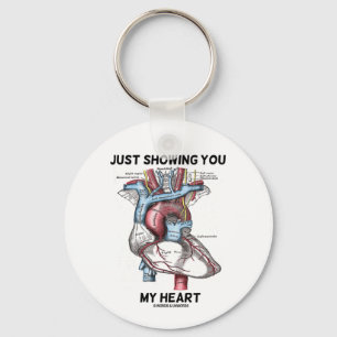 Just Showing You My Heart (Anatomical Heart) Keychain