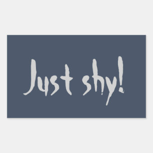 Just Shy! Sticker