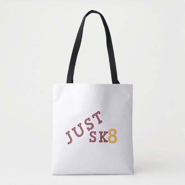 Just Sk8 Mug Tote Bag (Front)