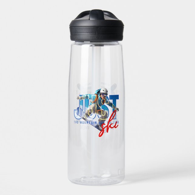 Just Ski | 25oz Water Bottle (Front)