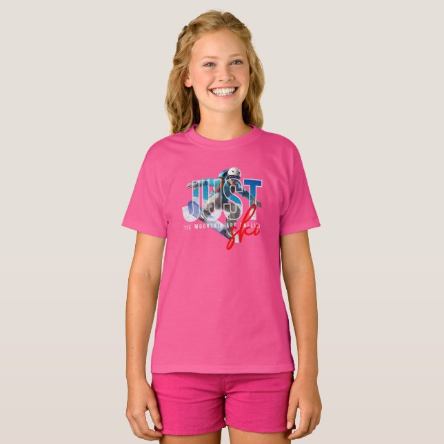Just Ski | Kids T-Shirt (Front Full)