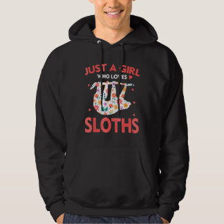Just Sloths A Animals Who Loves Girl Cute Hoodie