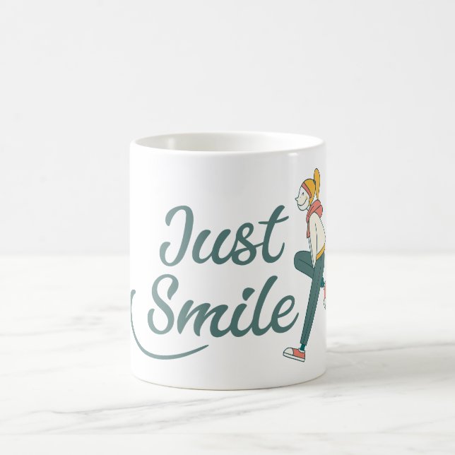 Just Smile Coffee Mug (Center)