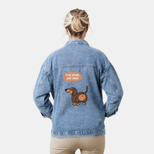 just smile, free photo denim jacket