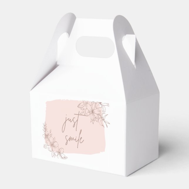 just smile package favor box (Back Side)