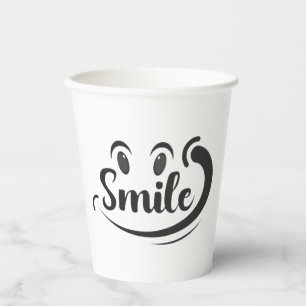 Just Smile Smile More Stay Smiling Keep the Smile  Paper Cups