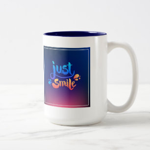 Just Smile Two-Tone Coffee Mug