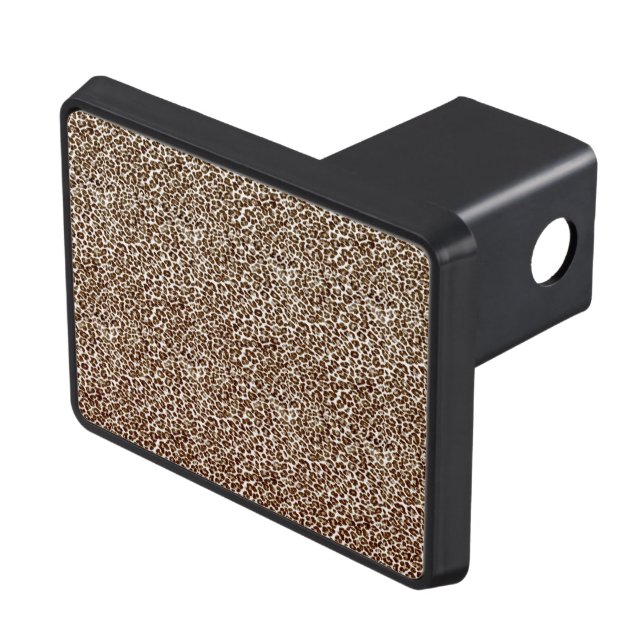 Just Snow Leopard Trailer Hitch Cover (Top Right)