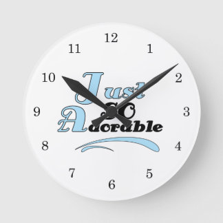 Just So Adorable Round Clock