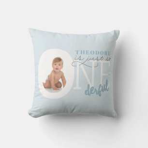 just so ONEderful Throw Pillow