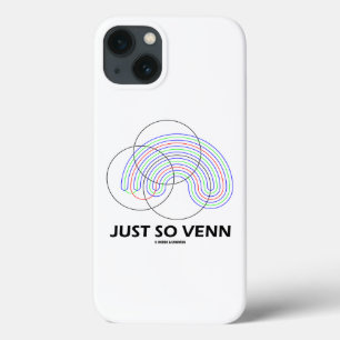 Just So Venn Venn Diagram Math Geek Humour iPhone 13 Case