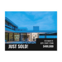 Just Sold - Black Modern - Postcard