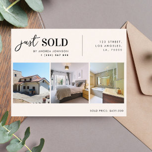 Just Sold Property Real Estate Realtor Marketing Postcard