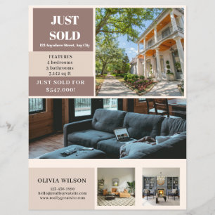 Just Sold Real Estate Flyer