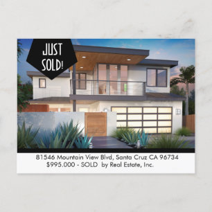 JUST SOLD Real Estate postcard