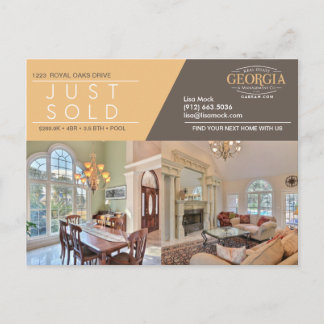 JUST SOLD two photo Announcement Postcard