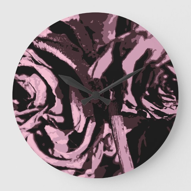 Just Some Roses Large Clock (Front)
