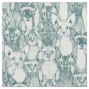 just sphynx cats pine half pearl fabric
