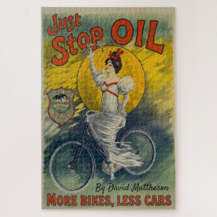 Just Stop Oil Mug More Bikes Less Cars Activist Jigsaw Puzzle