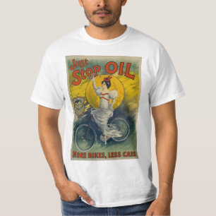 Just Stop Oil Mug More Bikes Less Cars Activist T-Shirt
