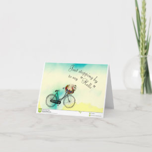 Just stopping by to say hello note card