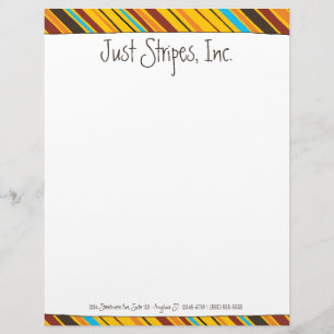 Just Stripes Custom Letterhead