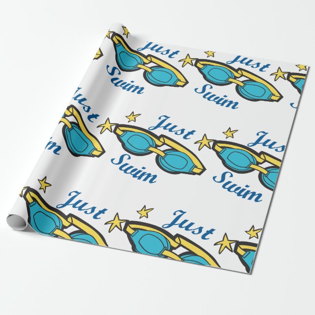 Just Swim Wrapping Paper (Unrolled)