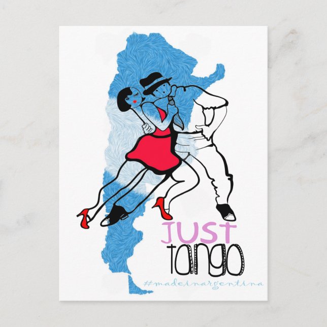 Just Tango Made in Argentina Postcard (Front)